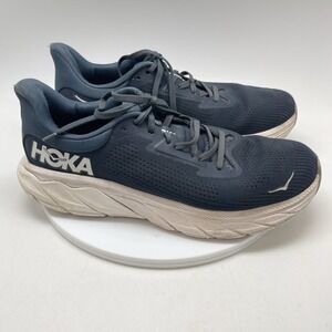Hoka One One Sneakers Mens 10.5 D Arahi 7 1147850 OPC Navy Blue Running Shoes